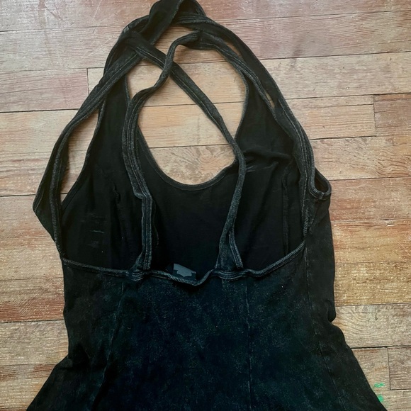 Harley-Davidson® Women's Back Strap Snow Wash Casual Dress, Black - Picture 8 of 12